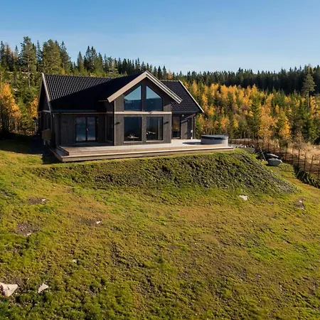 Mjosli Panorama - Jacuzzi & Badstu - Mjosa-Utsikt - 30 Min Osl 4* Eina